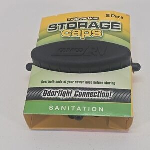 Camco RV Storage Cap Bayonet and Elbow Cap Seals Both Ends of Your Sewer Hoses